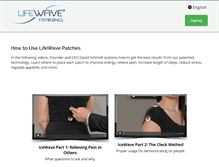 Tablet Screenshot of lifewavetraining.com